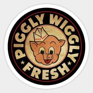 Piggly Wiggly Fresh | Black Style Sticker